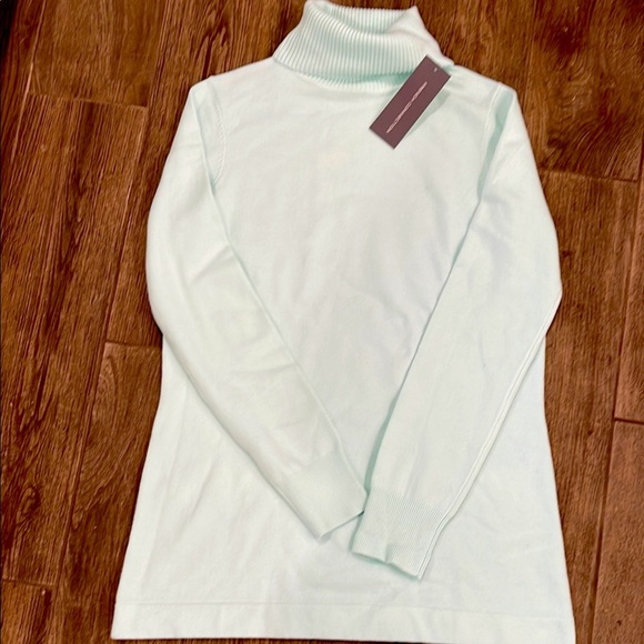 NWT French Connection Fresh Aqua Turtleneck Sweater - Picture 1 of 5